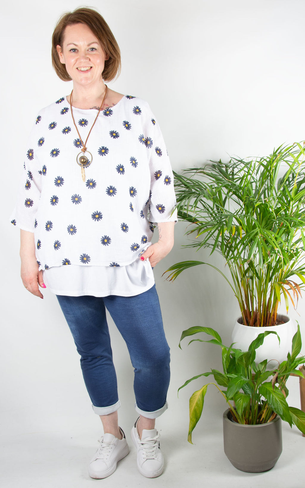 Jackie Top | Daisy | White
