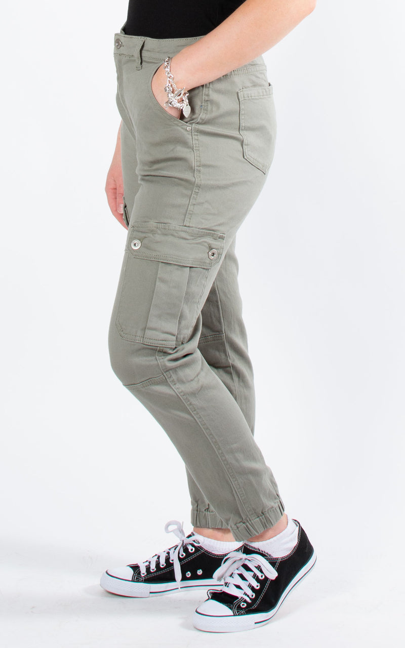 Kelly Cargo Pants | Khaki