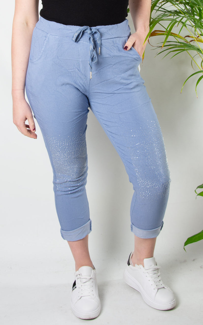 Magic Jogger | Sparkle Patch | Denim