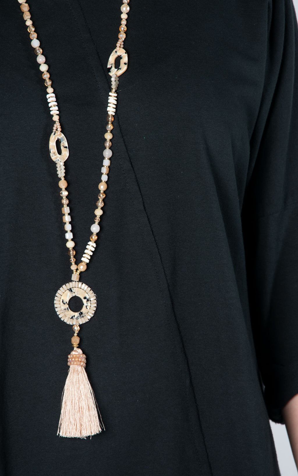 Marble Tassel Bead | Mocha