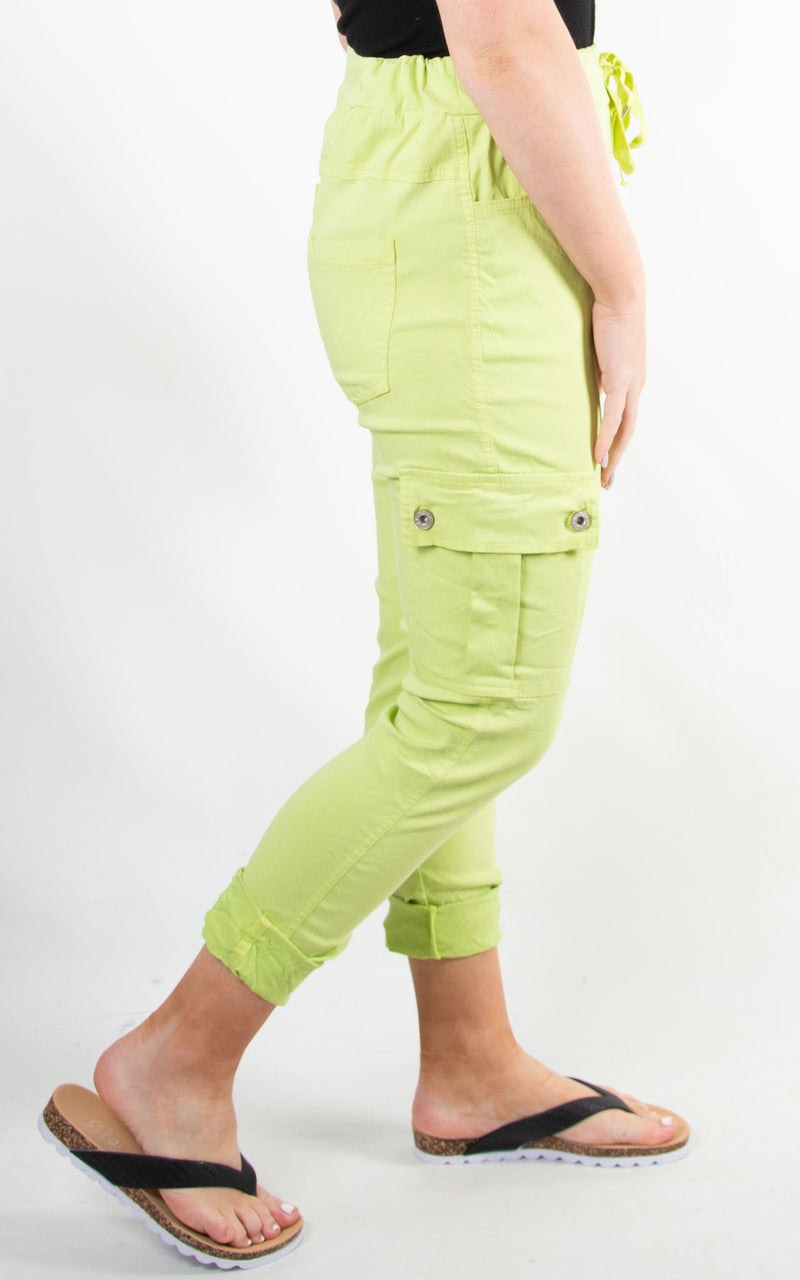 Riley Magic Cargo Trousers | Lime