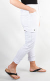 Riley Magic Cargo Trousers | White