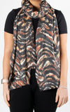 Scarf | Abstract Tiger | Rust