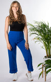 Turn Up Trousers | Cobalt