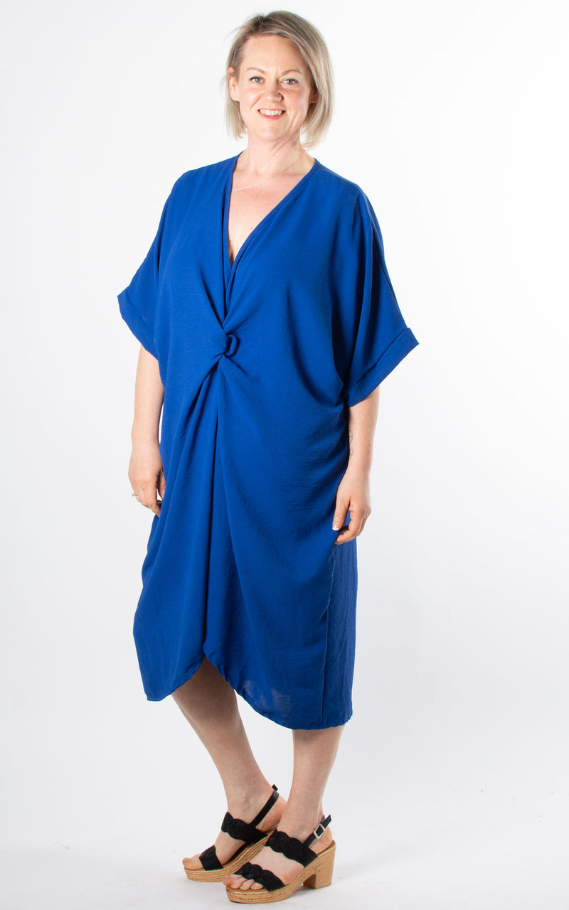 Whoopi V-neck Dress | Cobalt